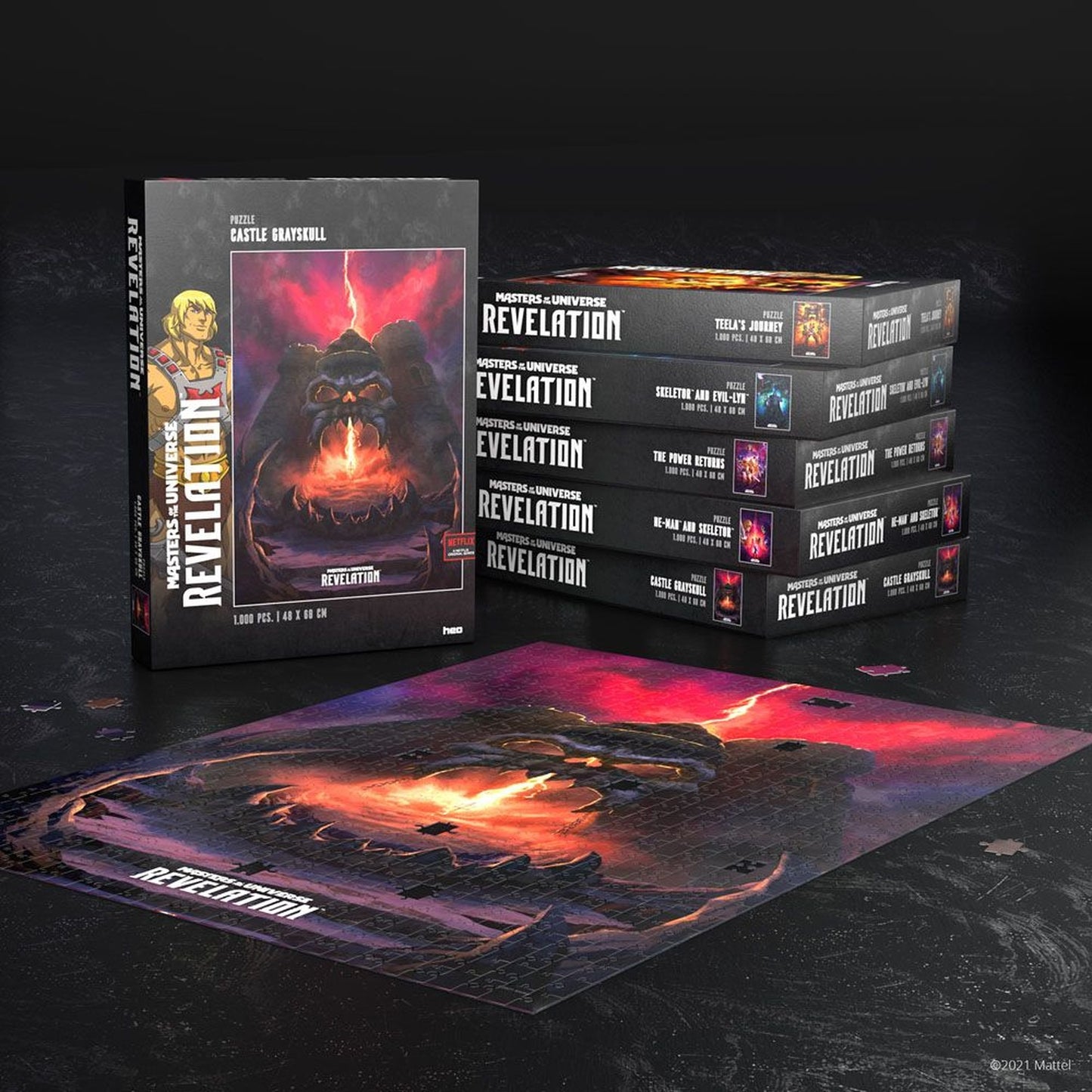 MOTU: Revelation - Puzzle Castle Grayskull (1000 Teile) - Neu & OVP