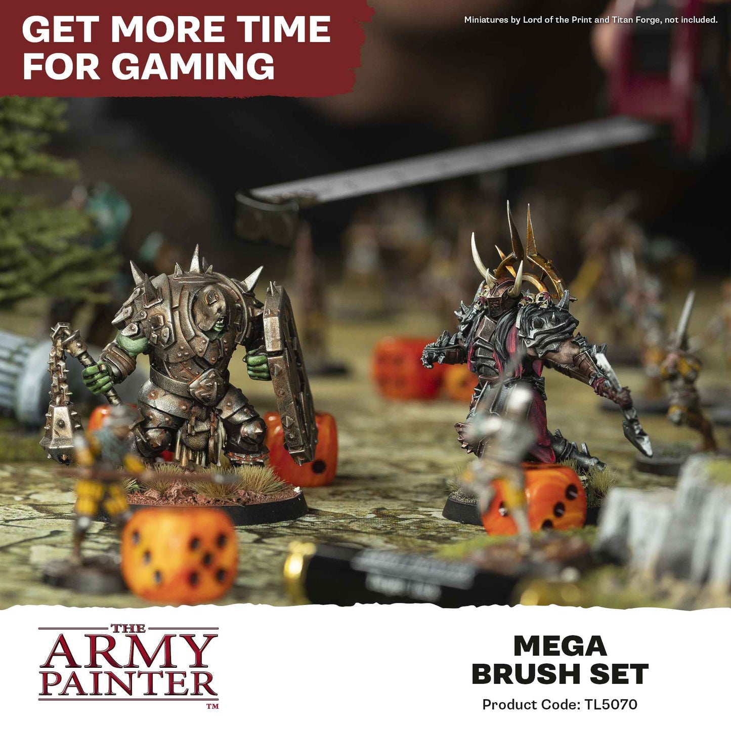 The Army Painter - Mega Brush Set - 10 Tabletop Warhammer Miniaturen Pinsel