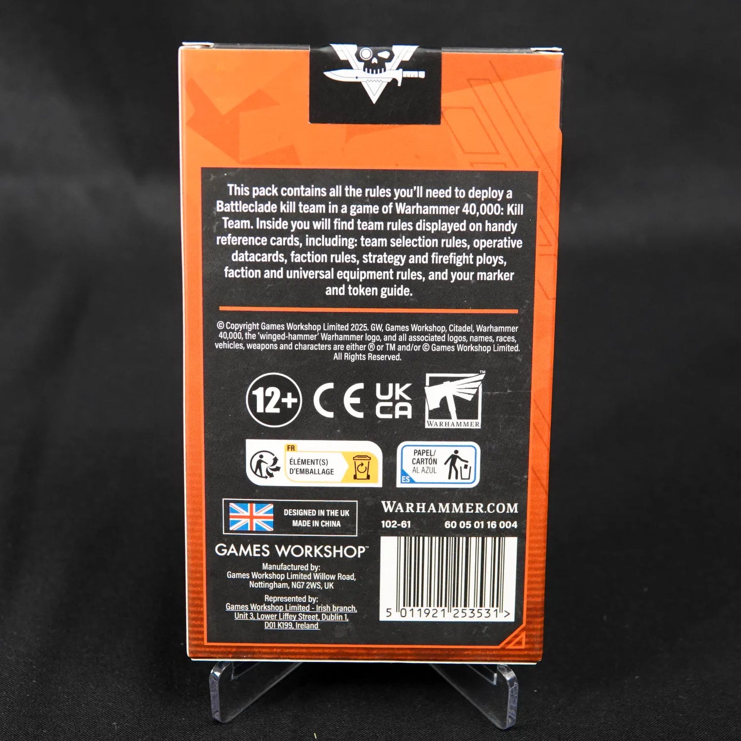 Warhammer: 40K - KILL TEAM DATACARDS: BATTLECLADE (ENG)