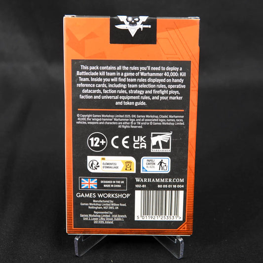 Warhammer: 40K - KILL TEAM DATACARDS: BATTLECLADE (ENG)