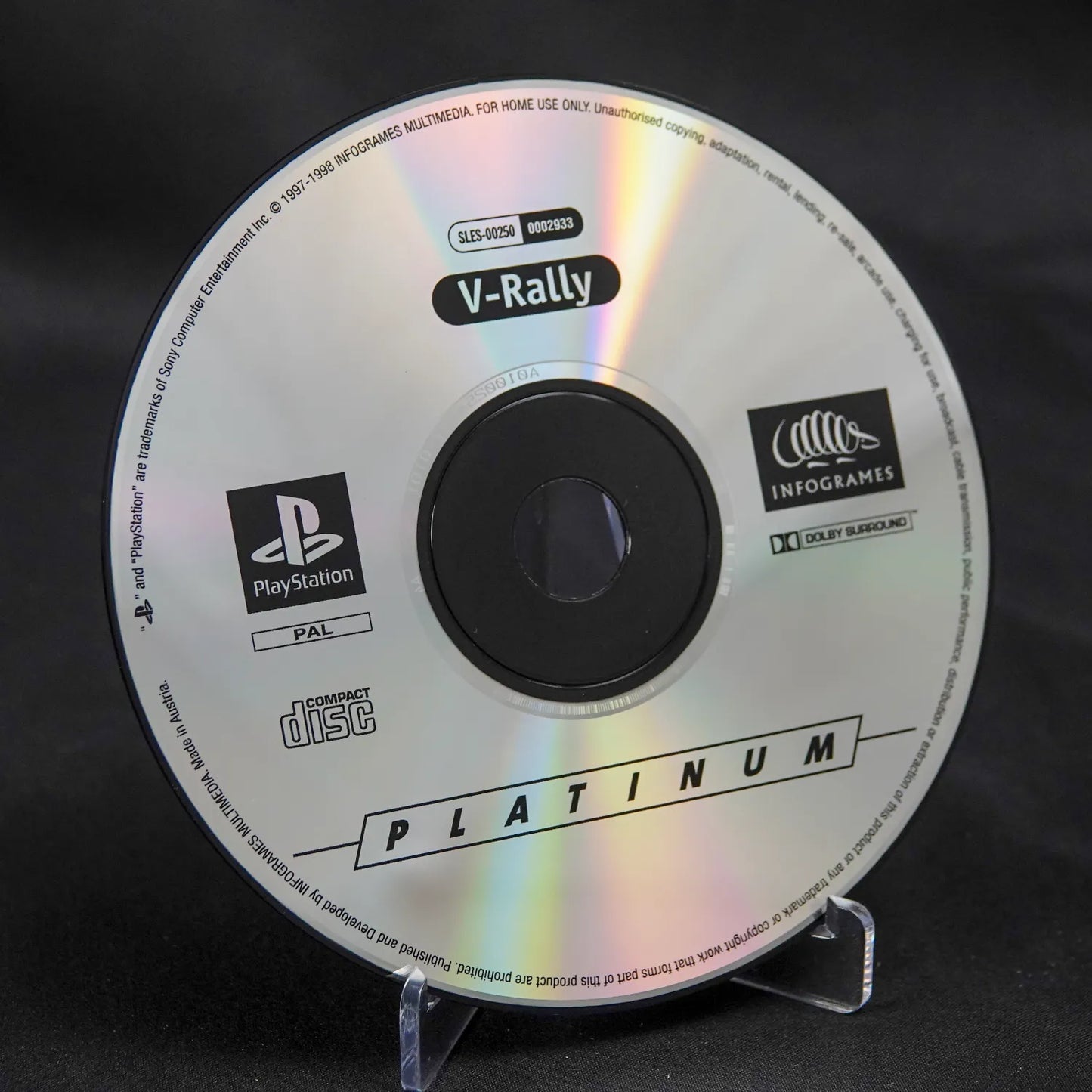 V-Rally - Championship Edition - Playstation 1 PS1 Platinum - CiB - PAL