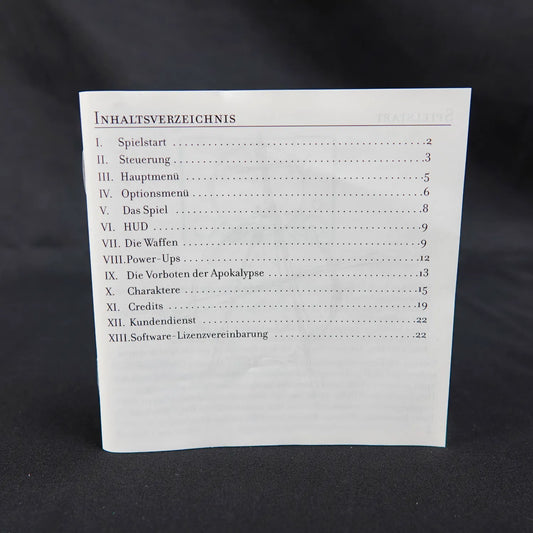 Apocalypse - Playstation 1 PS1 Spiel - Case und Anleitung beschädigt - PAL