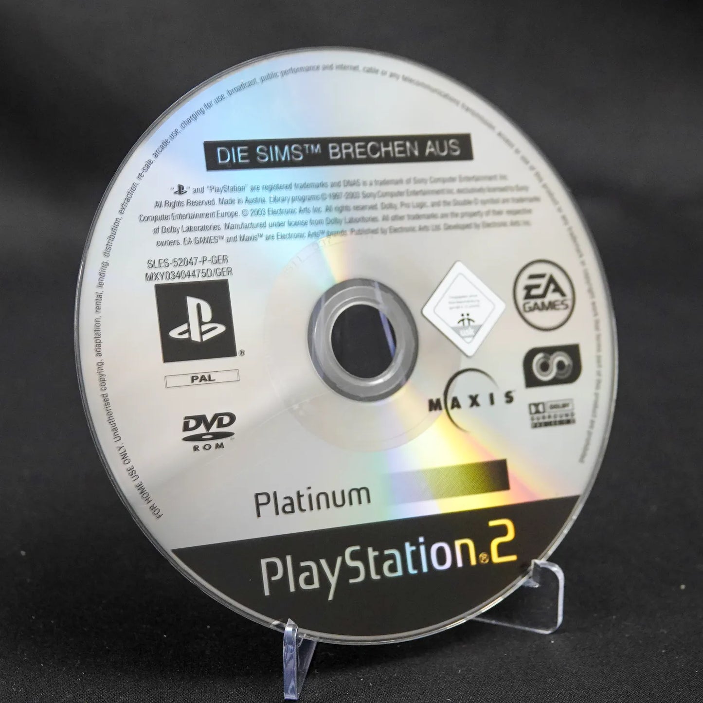 Die SIMS brechen aus - Playstation 2 / PS2 Platinum - CiB - Deutsch - Gebraucht
