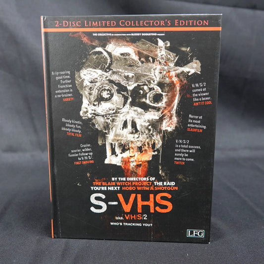 S-VHS aka. V/H/S/2 Uncut - Who's Tracking You? - Blue Ray Media Book - Deutsch