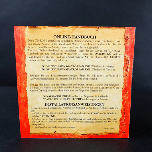 Die Große Schlacht von Napoleon - PC Game Disc im Jewel Case - Deutsch Gebraucht