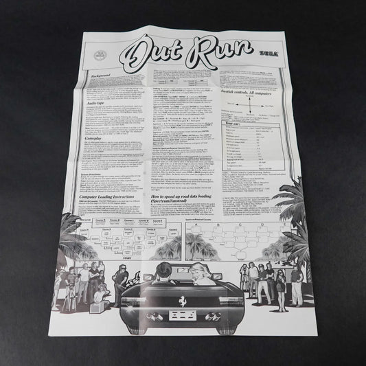 Sega Out Run - CBM Commodore 64 C64 / 128 Diskette - CiB Komplett - Englisch