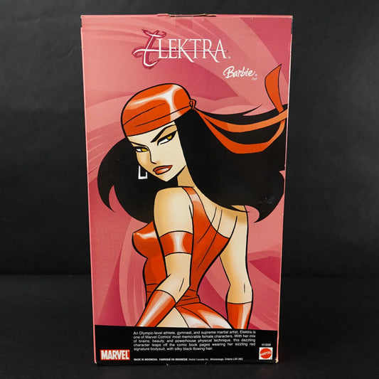 Marvel Elektra Barbie - Mattel Puppe - Modell H1699 - 2005 - OVP