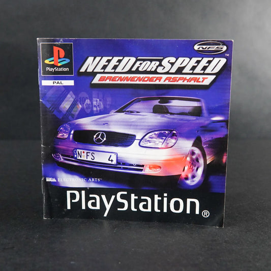 Need for Speed Brennender Asphalt - Playstation PS1 Platinum - CiB - PAL Deutsch