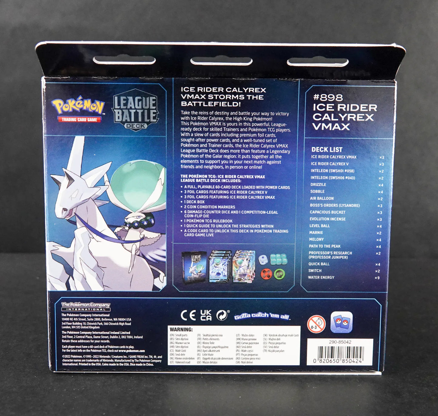 Pokémon Sammelkartenspiel - League Battle Deck: Ice Rider Calyrex - Englisch