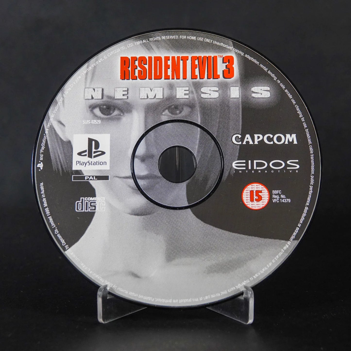 Resident Evil 3: Nemesis – PS1 – UK Import (BBFC 15) – UNCUT – CiB – Zustand Gut