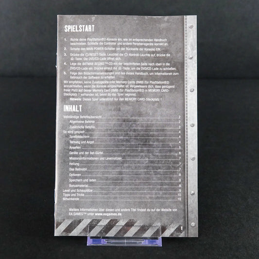 Batman Begins - Playstation 2 PS2 Spiel - CiB - PAL Deutsch - Gebraucht