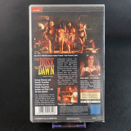 From Dusk Till Dawn – VHS – FSK 16 Version – George Clooney & Tarantino – Kult