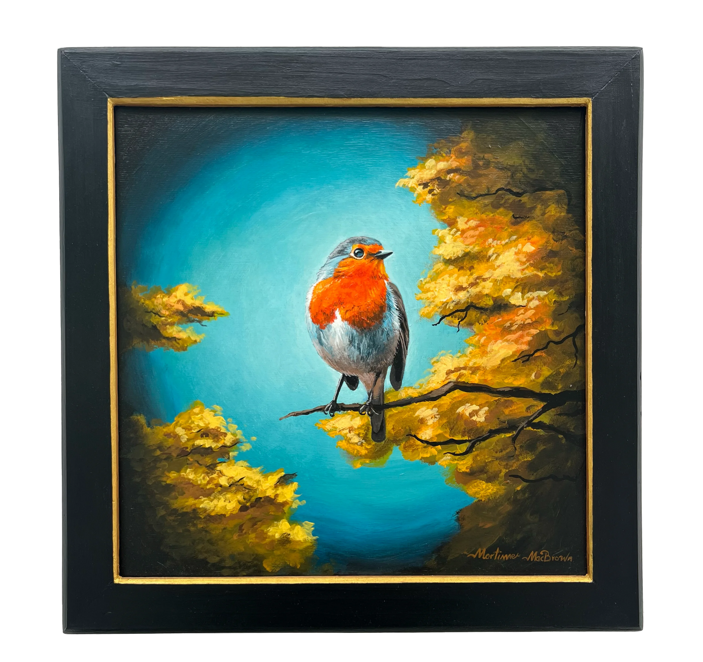 Hoffnung von Mortimer - Original Gemälde auf Leinwand im Echtholzrahmen