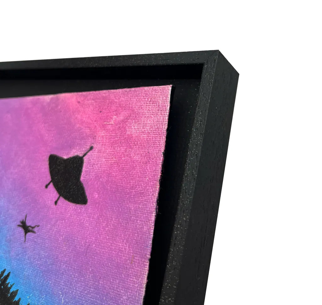 Holt mich ab von Ventus - Mischtechnik auf Karton - In Schattenfugen Rahmen