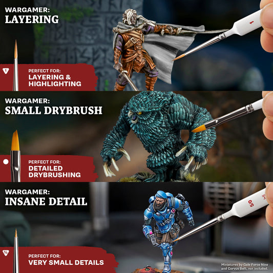 The Army Painter - Most Wanted Brush Set - Tabletop Warhammer Miniaturen Pinsel