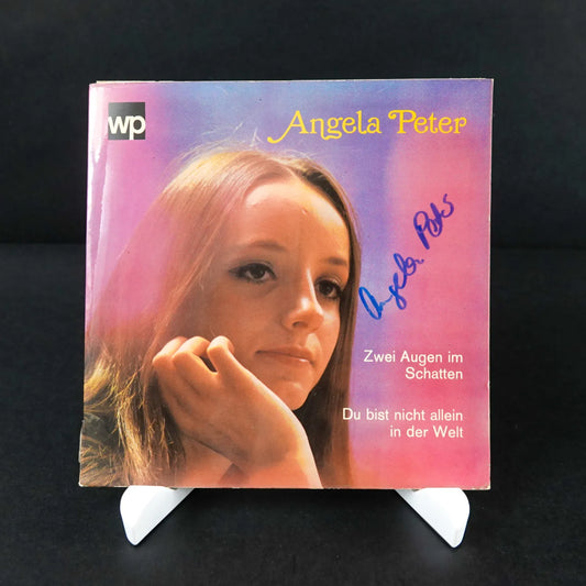 Angela Peter - Zwei Augen Im Schatten (1972) mit Autogramm - Vinyl VG+ / VG