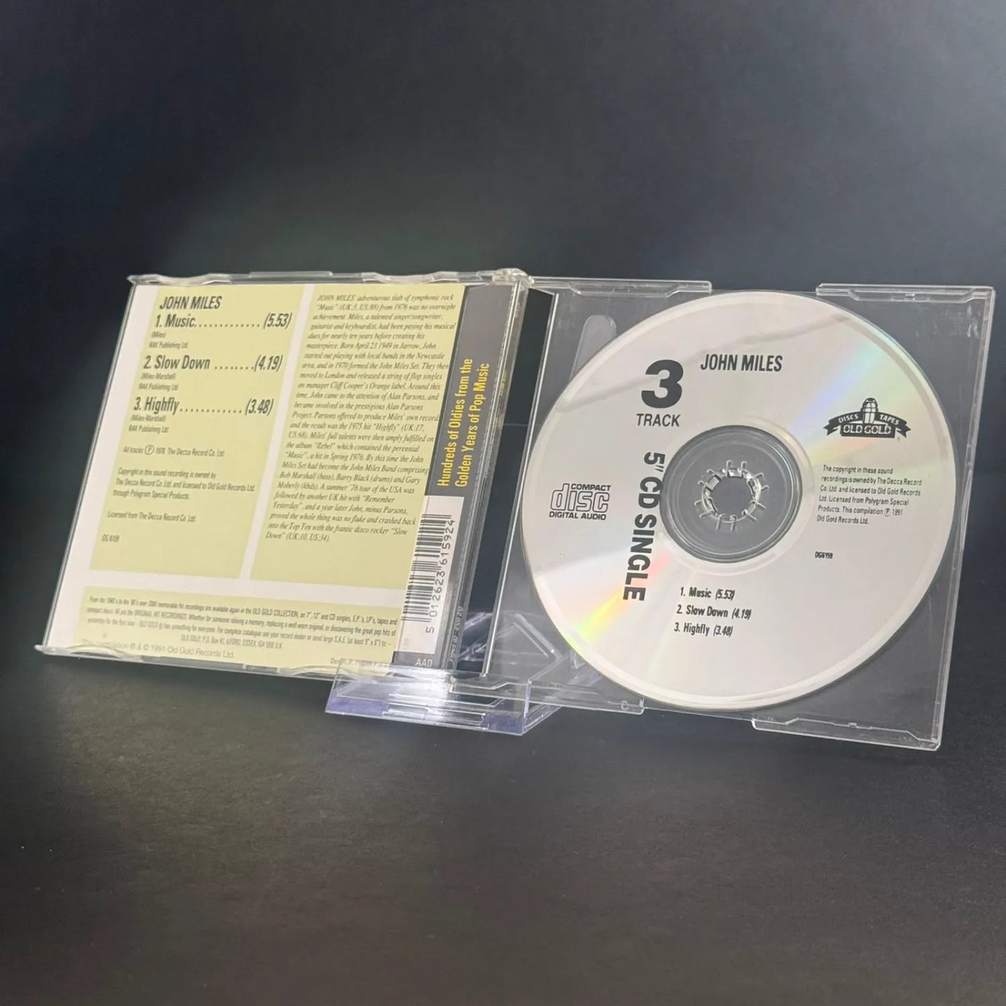 John Miles - Music / Slow Down / Highfly (1991) - CD NM or M-/VG