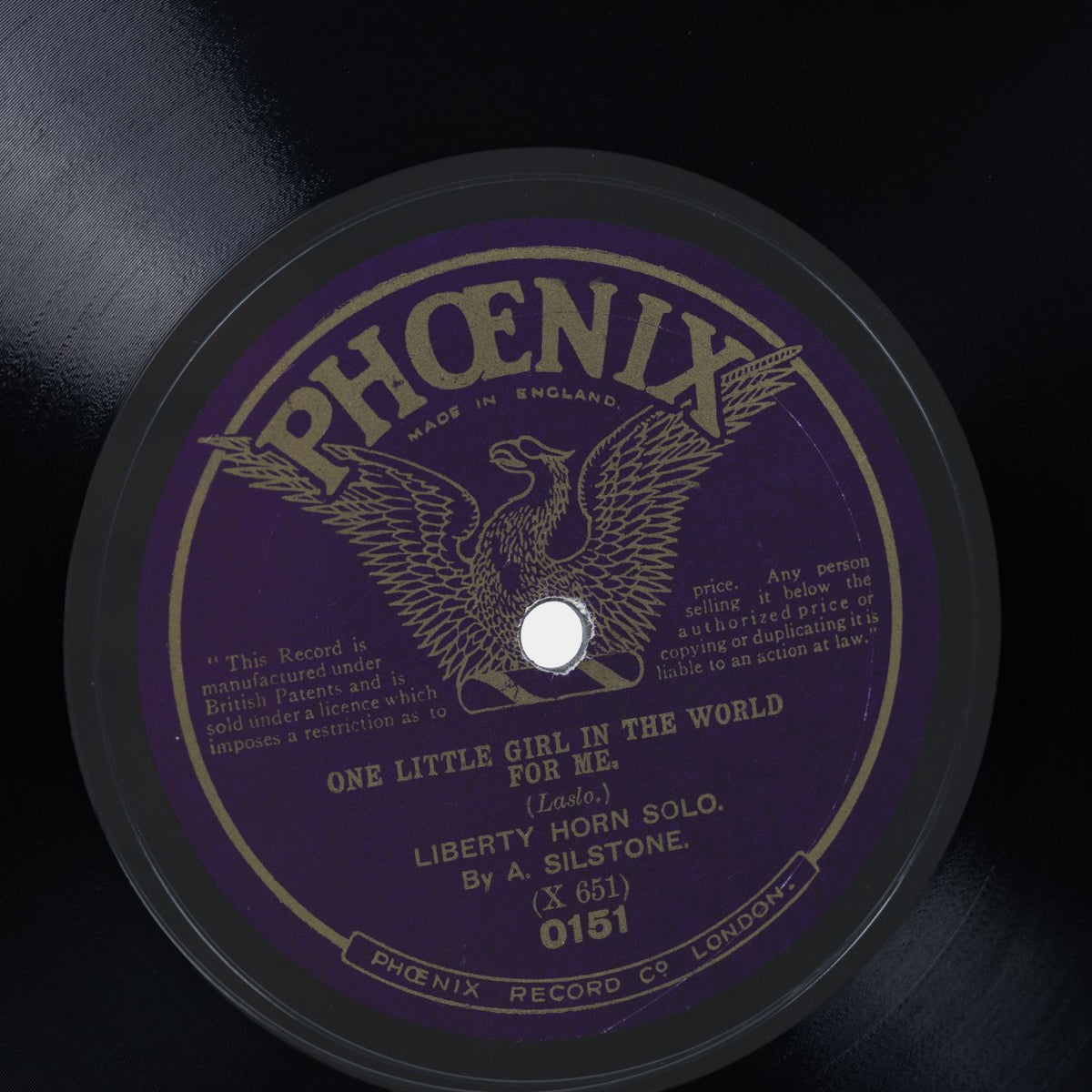 A. Silstone - Farther, Farther In The World - Shellack Platte 1912 - VG+