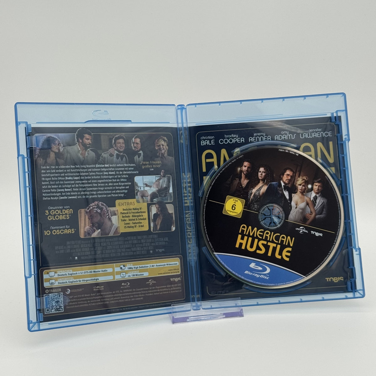 American Hustle - Christian Bale - Wende-Cover - Blu-Ray - Zustand Sehr Gut