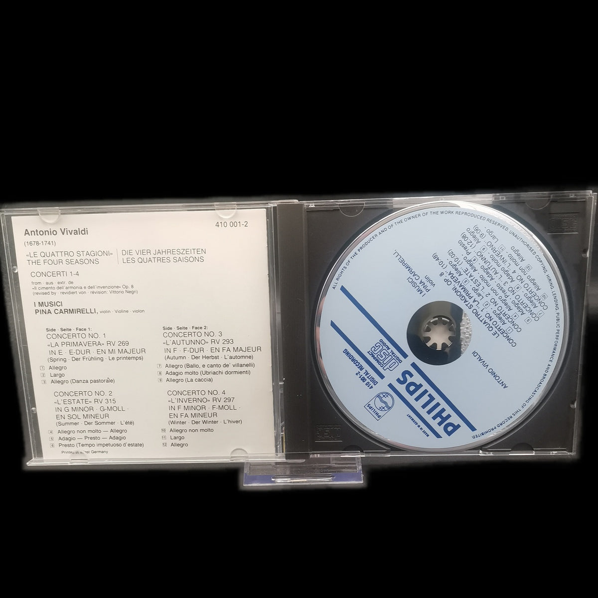 Antonio Vivaldi / I Musici / Pina - Le Quattro Stagioni - CD - Album - Gebraucht