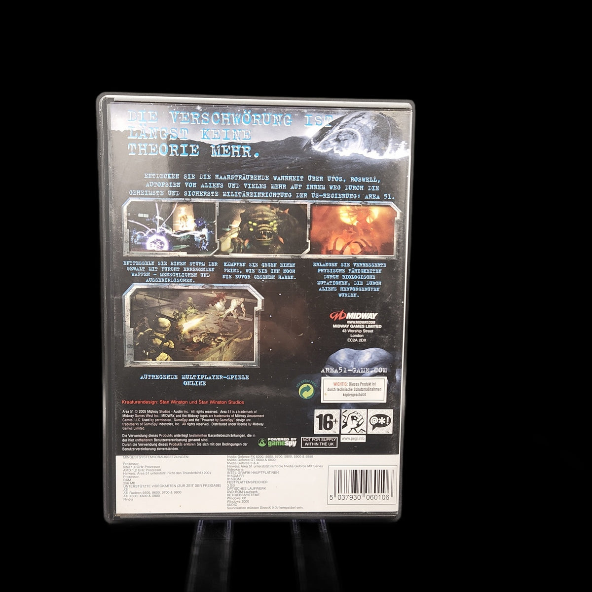 Area 51 - PC DVD-ROM - Midway - Shooter - Deutsch - CiB - Gebraucht