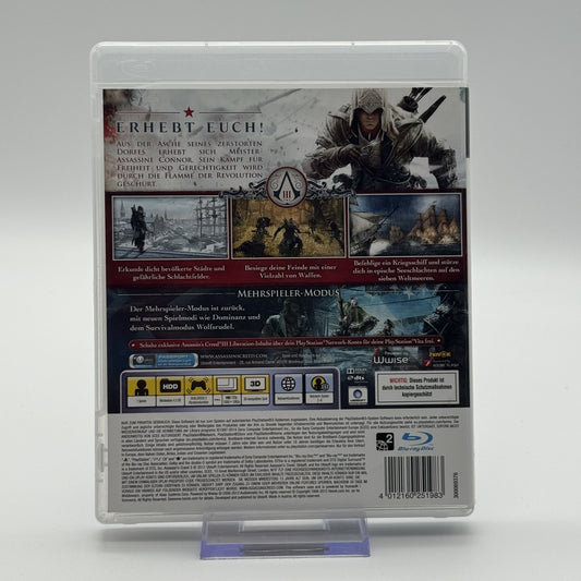 Assassin's Creed III - Playstation 3 PS3 Spiel - CiB - PAL - Zustand Sehr Gut