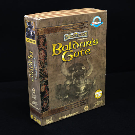 Baldur's Gate - PC DVD-ROM Spiel - Big Box inkl. Lösungsbuch - Zustand Sehr Gut