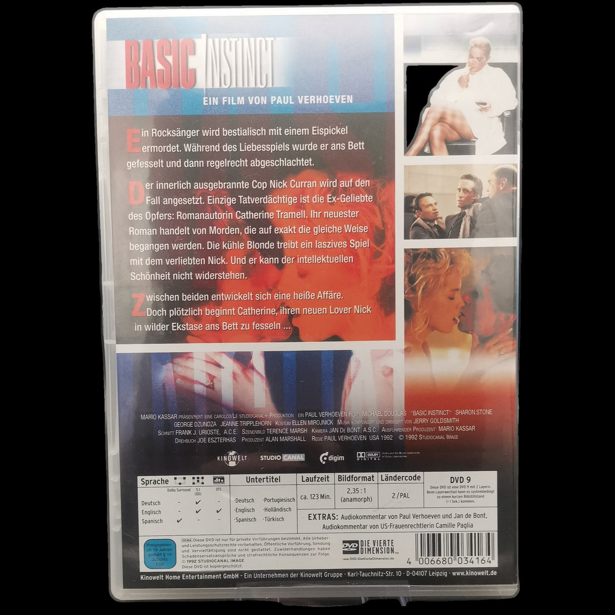 Basic Instinct - Thriller & Mystery - DVD - Ermittlung - Film - Gebraucht