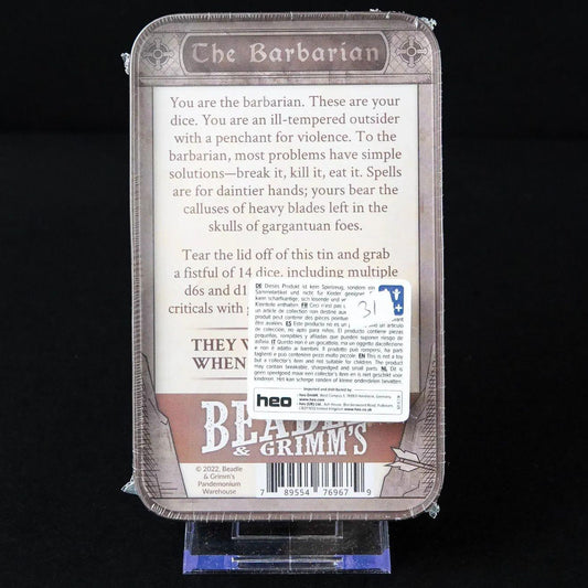 beadle-grimms-pen-and-paper-rollenspiel-helden-wuerfelset-the-barbarian-2 - Utopia Collectibles