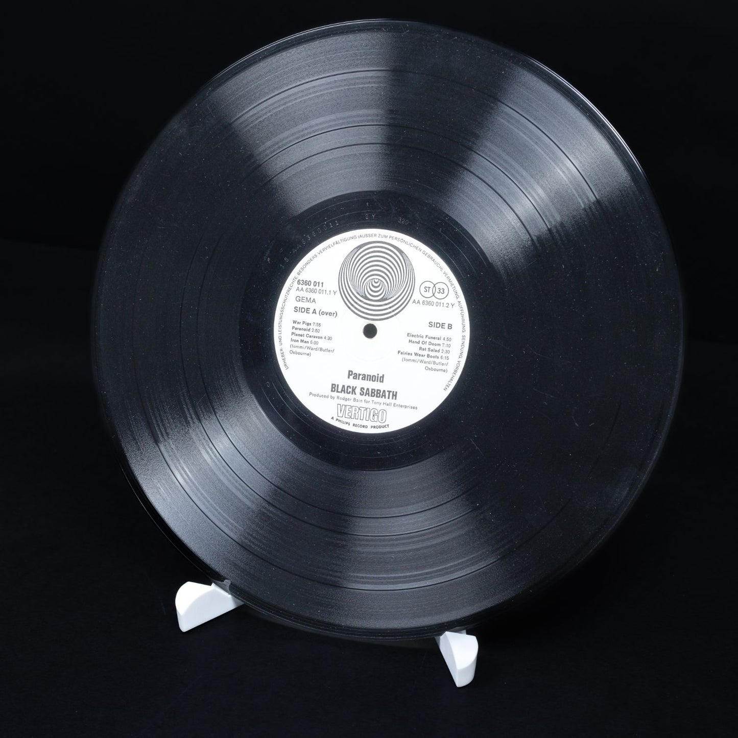 Black Sabbath – Paranoid - First Press - Vinyl LP Schallplatte - VG / G+