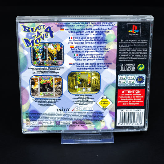 Bust-A-Move - Playstation PS1 Spiel - PAL - Zustand Gut