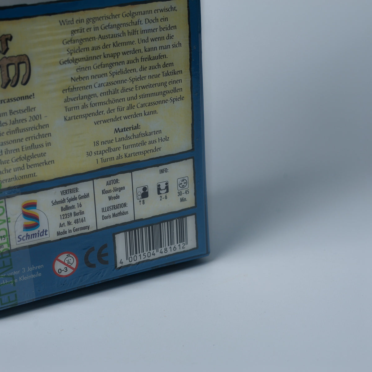 Carcassonne 4. Erweiterung - Der Turm - Schmidt Spiele - Neu & Sealed / OVP