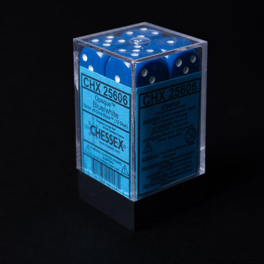 chessex-wuerfel-set-12-stueck-25606-w6-blue-white-2 - Utopia Collectibles