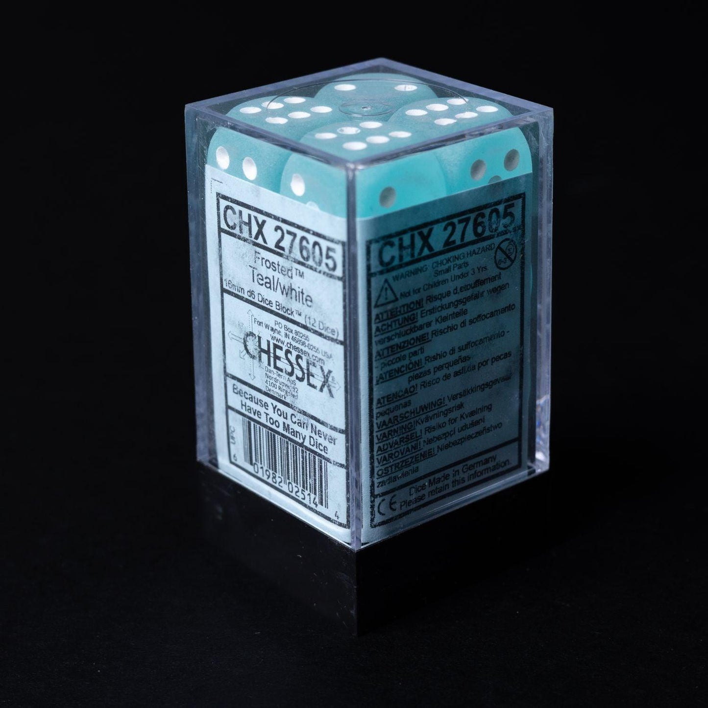 chessex-wuerfel-set-12-stueck-27605-w6-frosted-teal-white-2 - Utopia Collectibles