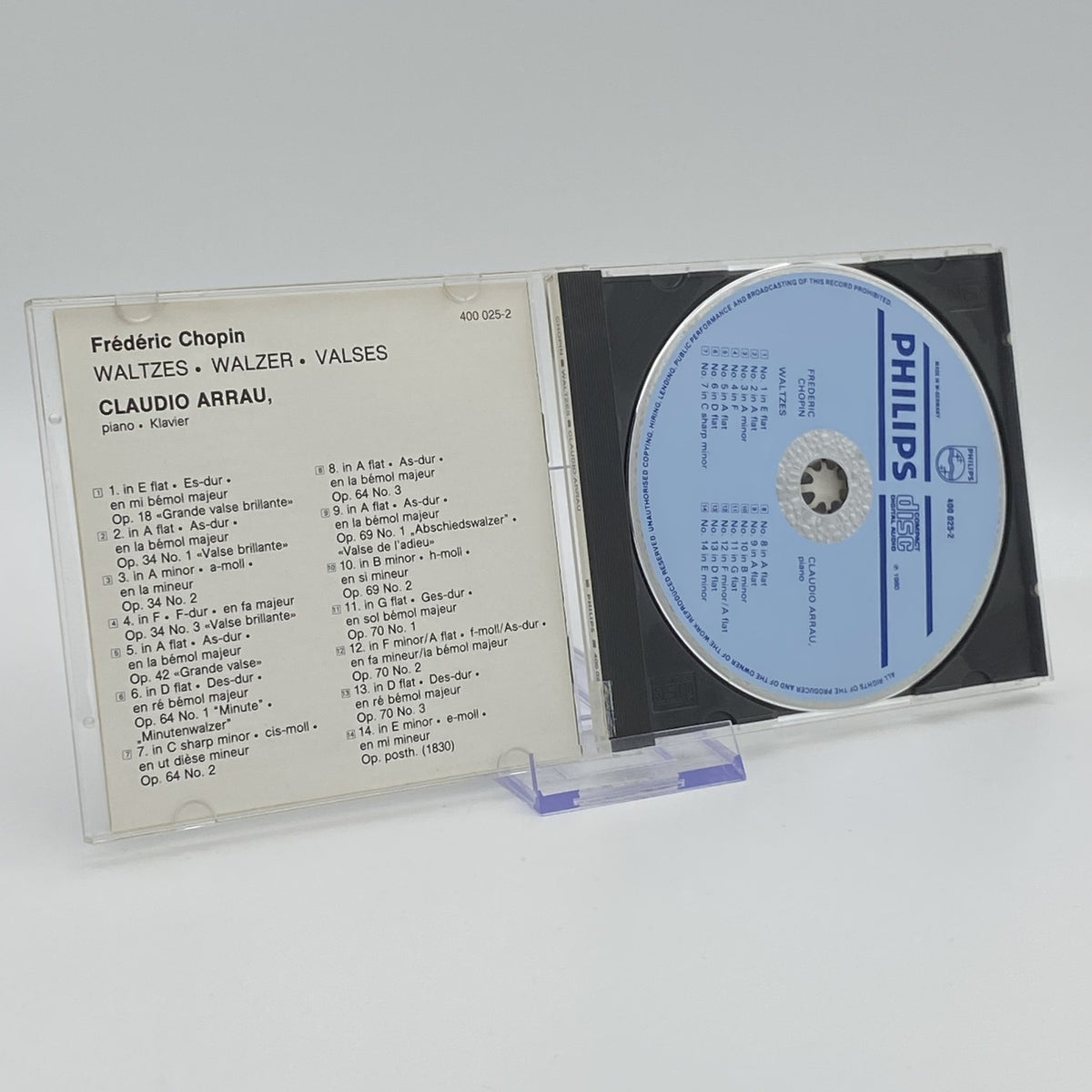 Frédéric Chopin - Waltzes - Claudio Arrau - Philips CD - Album - Gebraucht