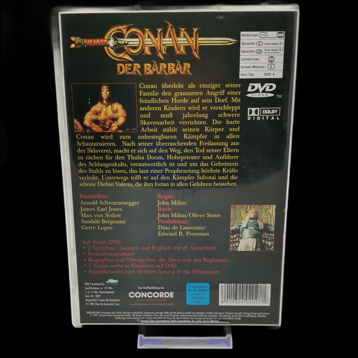 Conan der Barbar - Ungekürzte Originalversion - DVD - Film - Magie - Sehr gut