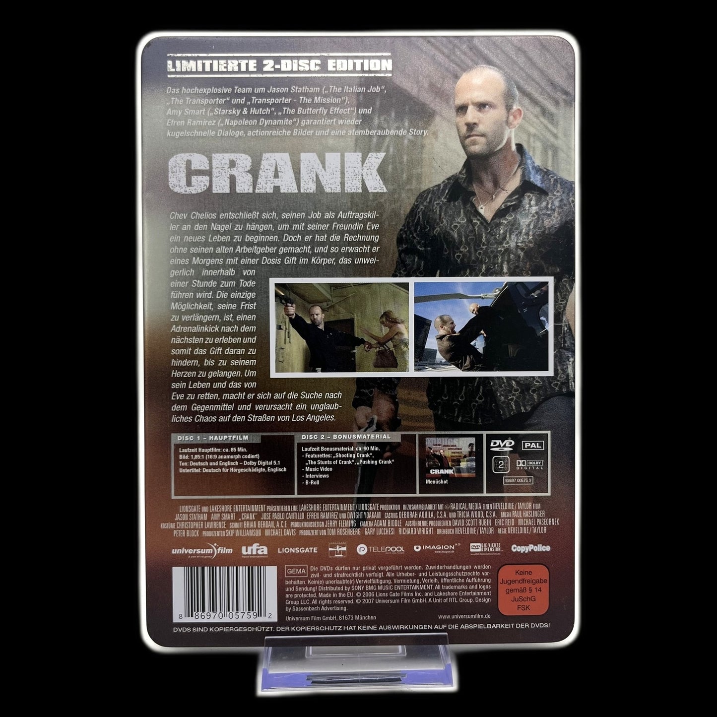 Crank - Limitierte 2-Disc Edition - Steelbook - Action - DVD - Film - Gebraucht