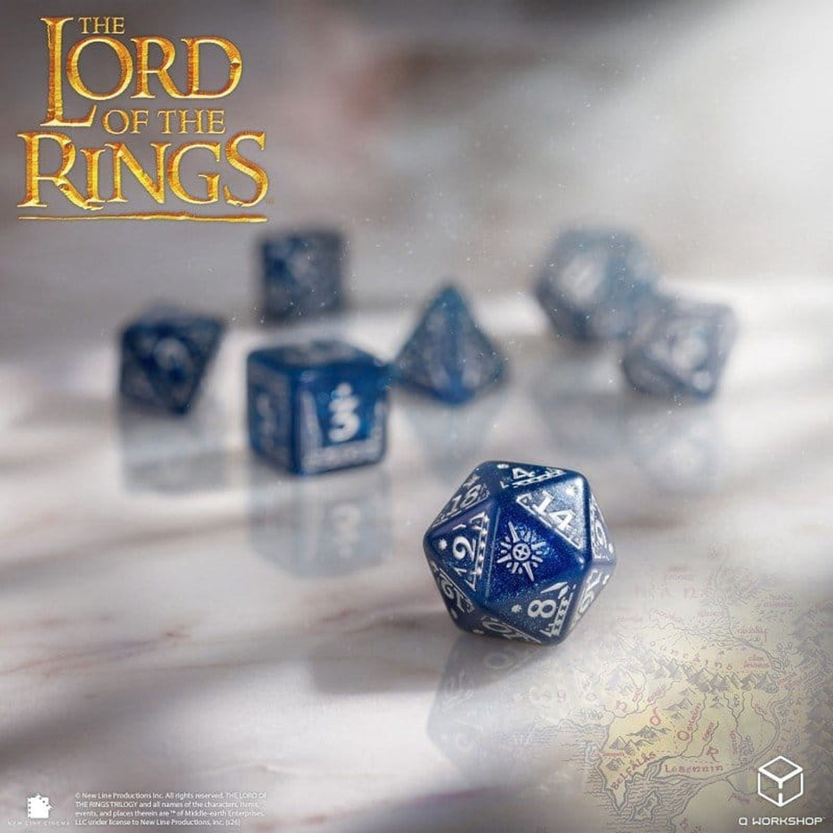 Der Herr der Ringe 7er-Würfelset Gondor - Würfel - Neu & Sealed / OVP