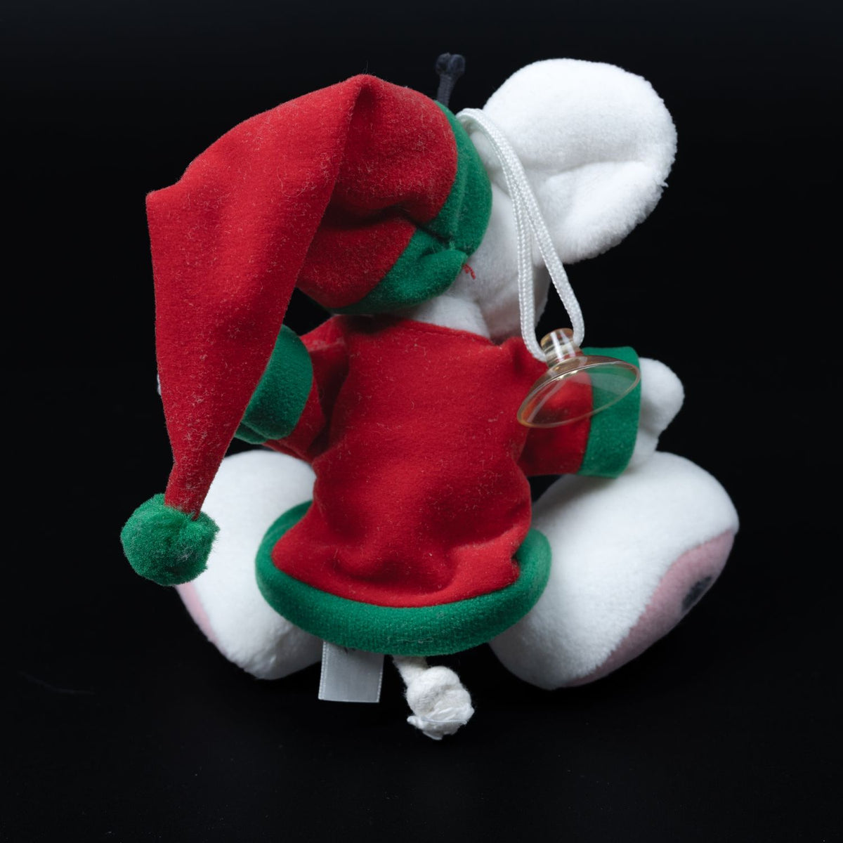 Diddl Plüsch-Maus - Weihnachts-Wichtel - Rot/Grün - 12 cm mit Saugnapf