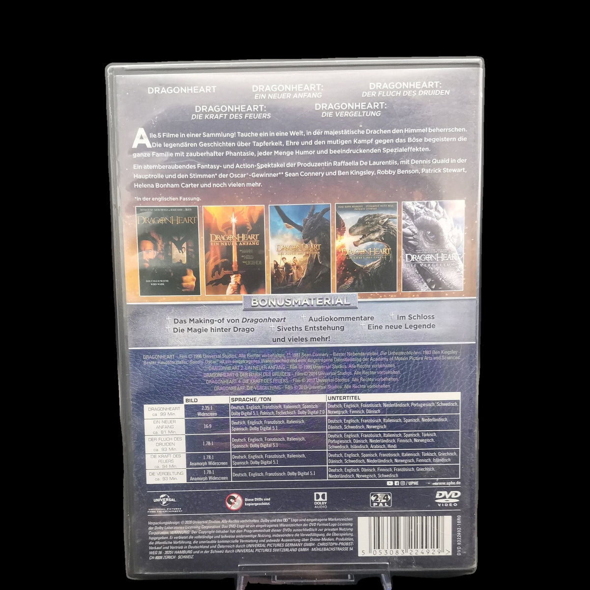 DragonHeart - Fantasie - DVD - Kreaturen - Monster - Film - Gebraucht