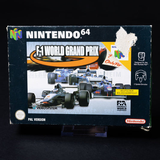 F-1 World Grand Prix - Nintendo 64 N64 Spiel - PAL - CiB komplett mit Anleitung