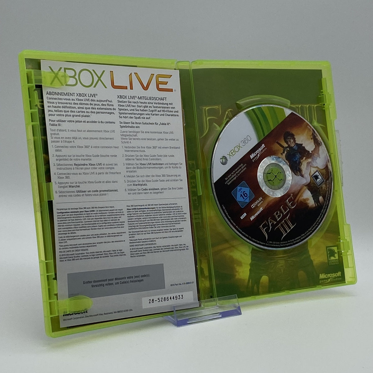 Fable III - Xbox 360 Spiel - CiB - PAL - Deutsch - Zustand Sehr Gut