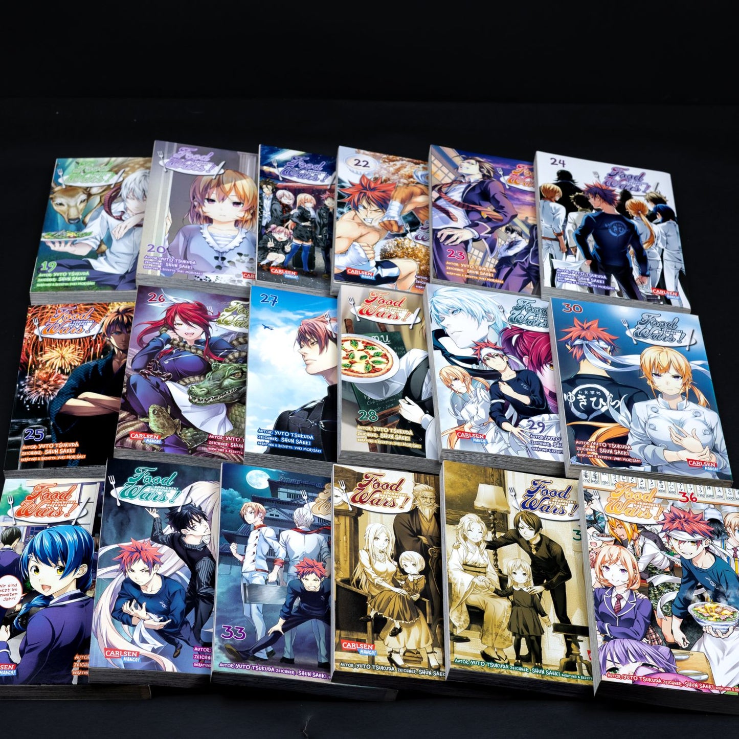 Food Wars - Shokugeki no Soma - Band 1-36 - Carlsen Manga - Deutsch - Neuwertig