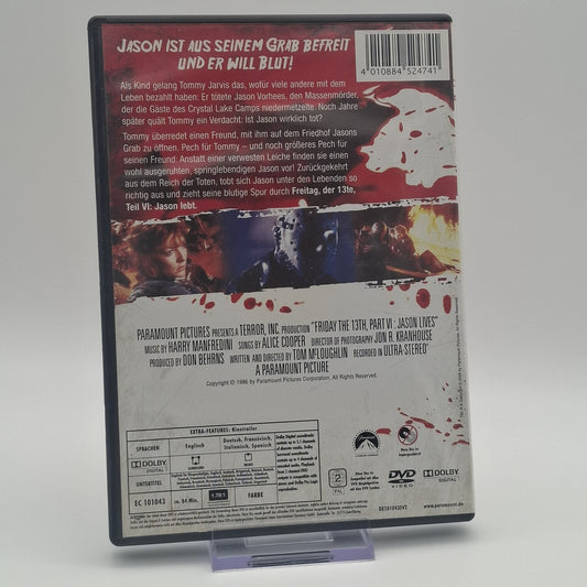 Freitag der 13. Teil 6 - Jason Lebt - FSK 18 - DVD - Film - Zustand Sehr Gut
