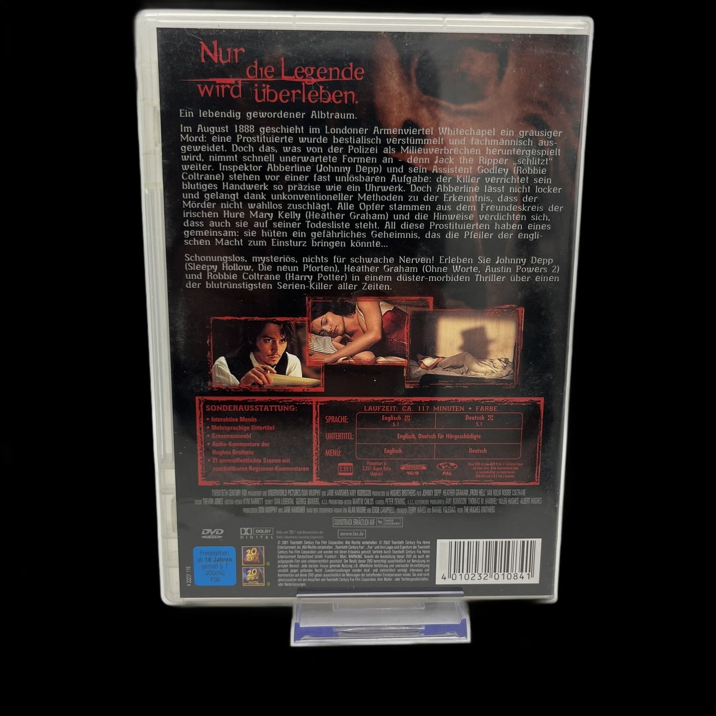 From Hell - Hughes Brothers Film - Johnny Depp - DVD - Gebraucht