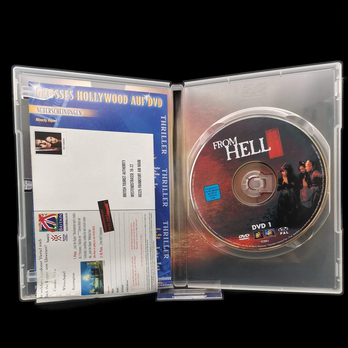 From Hell - inkl. Werbe-Flyer - Thriller & Mystery - DVD - Detektiv - Gebraucht