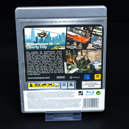 Grand Theft Auto IV - Playstation 3 PS3 PAL Spiel - Platinum - CiB - Zustand Gut