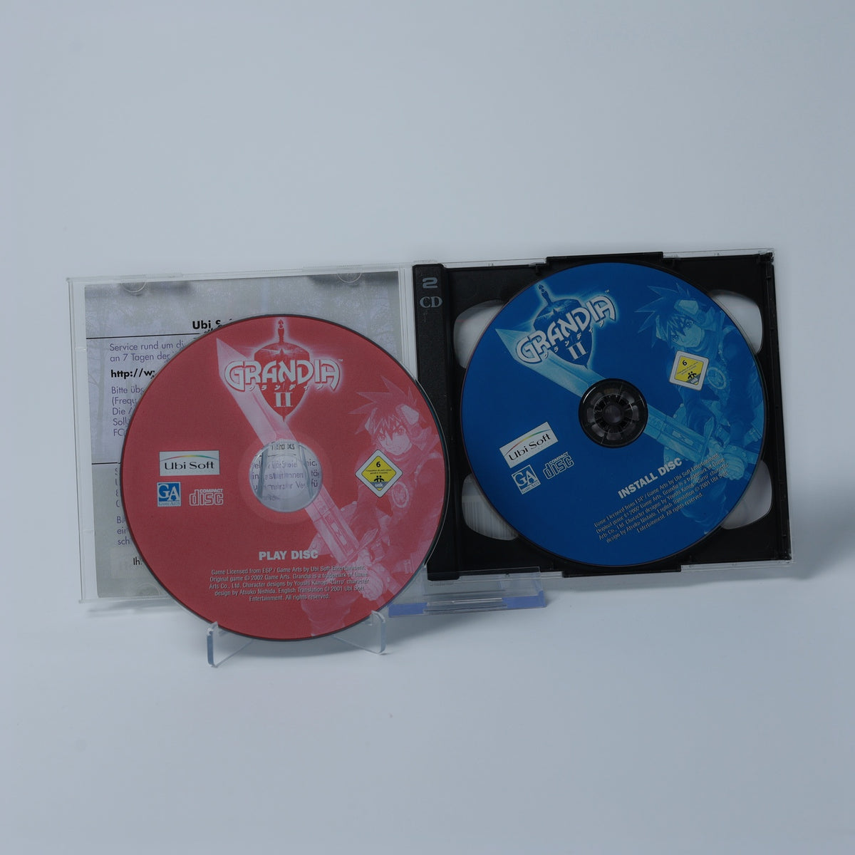 Grandia II - PC CD-ROM Spiel - Englisch - Zustand Sehr Gut