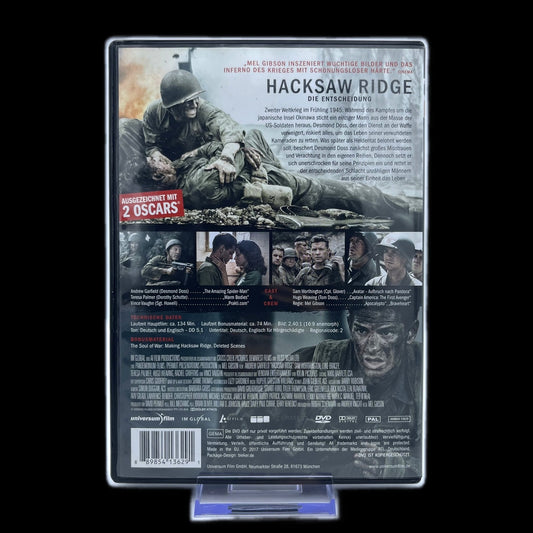 Hacksaw Ridge - Die Entscheidung - Ausgezeichnet mit 2 Oscars - DVD - Gebraucht