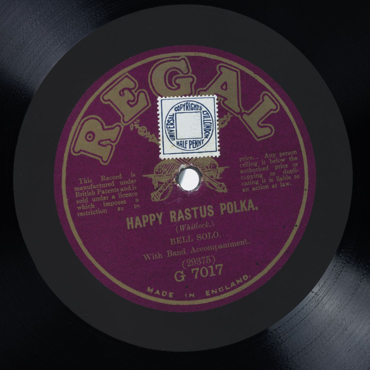 Happy Rastus Polka / Flashing Heels - Shellack Platte 1915 - NM